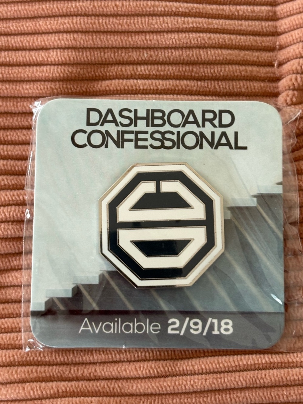 Dashboard Confessional band logo pin